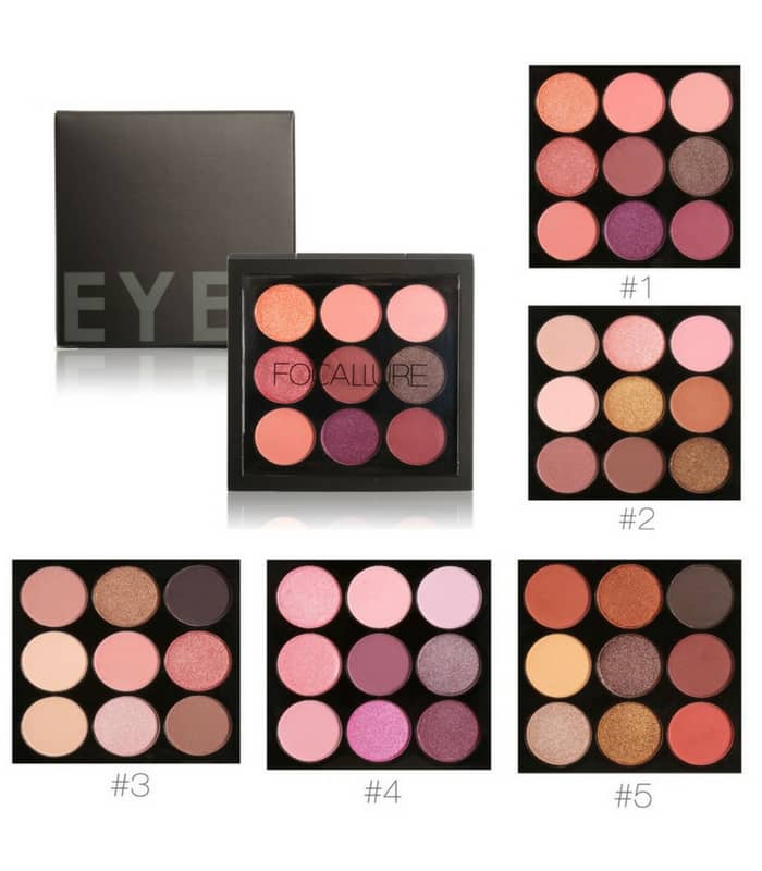 FOCALLURE 9 Colors Makeup Eyeshadow Palette Online Makeup Store