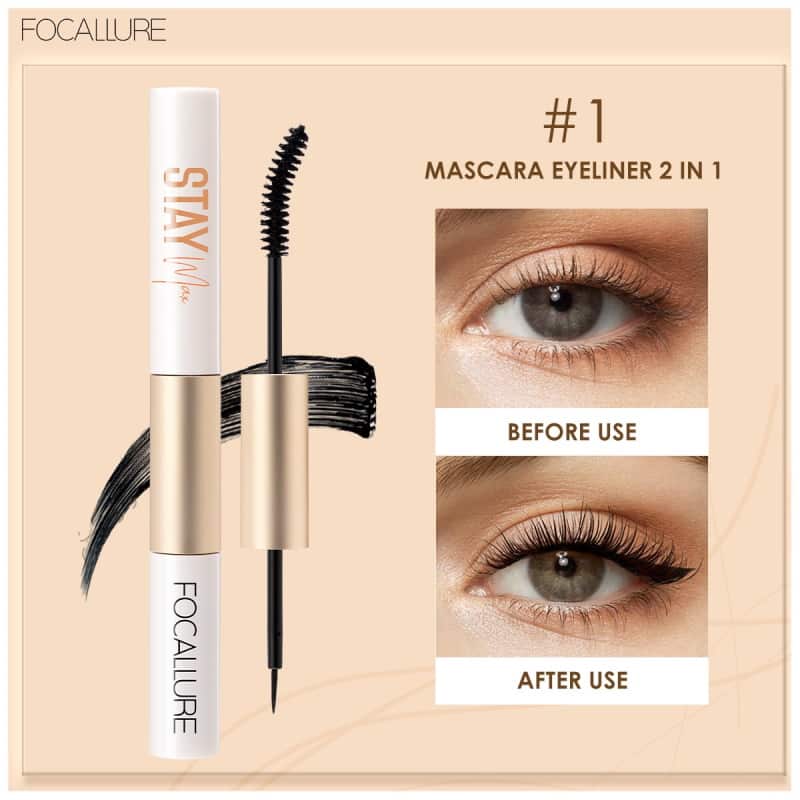 Focallure 2 In 1 Waterproof Eyeliner & Mascara Fa 160