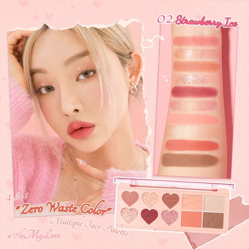 Pink Flash Eyeshadow Palette Strawberry Ice