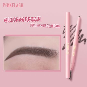 Pink Flash Waterproof Auto Eyebrow Pencil - 03 Gray Brown
