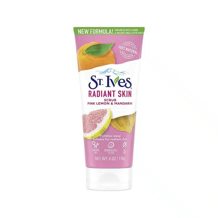 St Ives Radiant Skin Pink Lemon & Mandarin Scrub - 170g