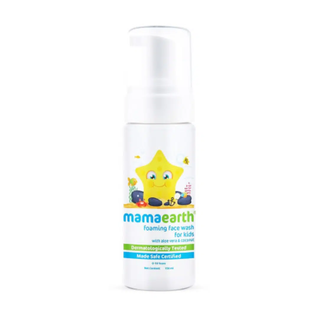 Makeup Display Step Mamaearth Foaming Face Wash For Kids With Aloe Vera Coconut Price In ...