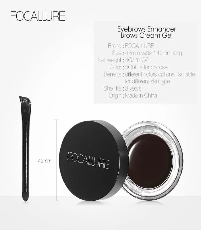 Focallure Brows Gel Cream Fa23 Focallure Eyebrow Enhancer Make Up Long Lasting Peel Off Eyebrow Gel Cejas Waterproof Eyebrow Tint Gel