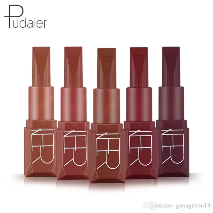 Pudaier Matte Liquid Lipstick 5 Colors Waterproof Lipstick 2018 Top Quality Pudaier Matte 5 Colors Lipstick