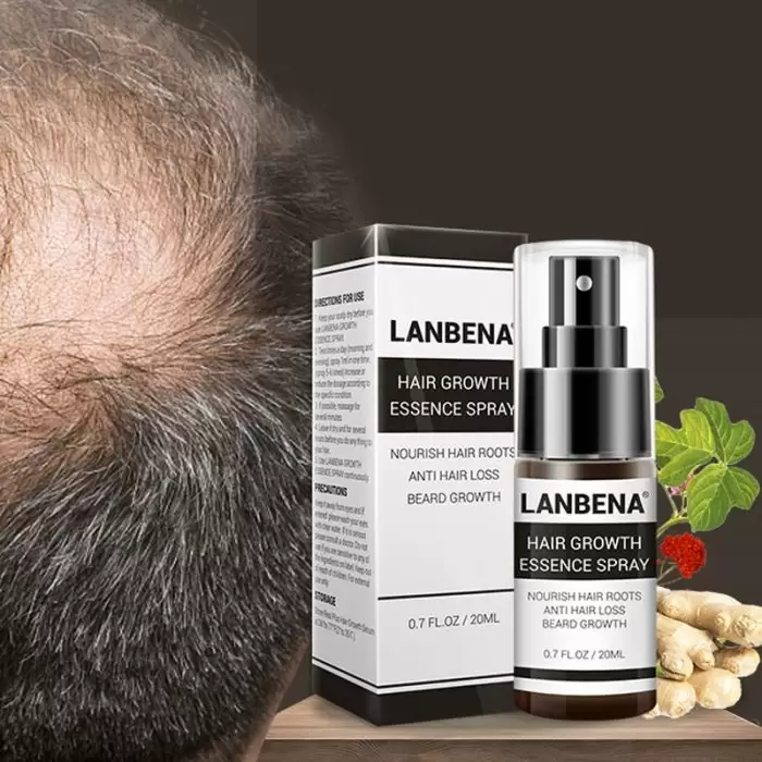 Lanbena Hair Growth Essence Spray - 20ml LANBENA 20ml Hair Growth Essence Spray Fast Powerful Hair Care Essential Oil Repair Liquid Care Prevent