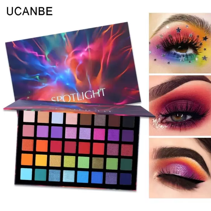 ucanbe spotlight eyeshadow palette swatch