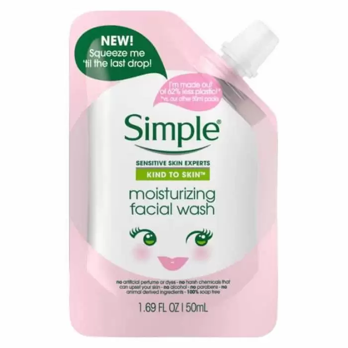 Simple Kind To Skin Mini Moisturizing Facial Wash - 50Ml