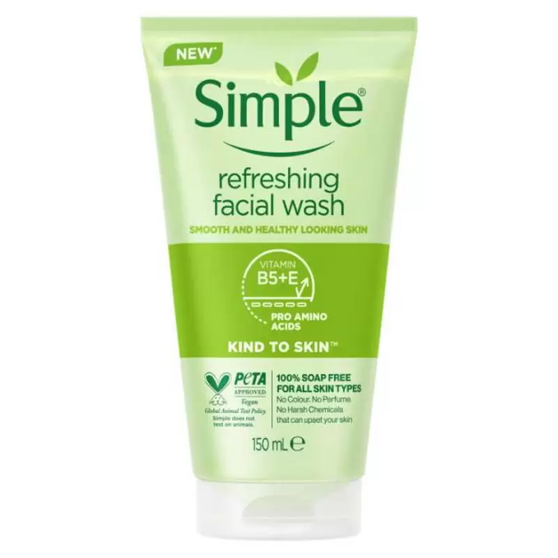 simple refreshing face wash