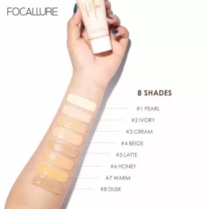 focallure stay max foundation swatch