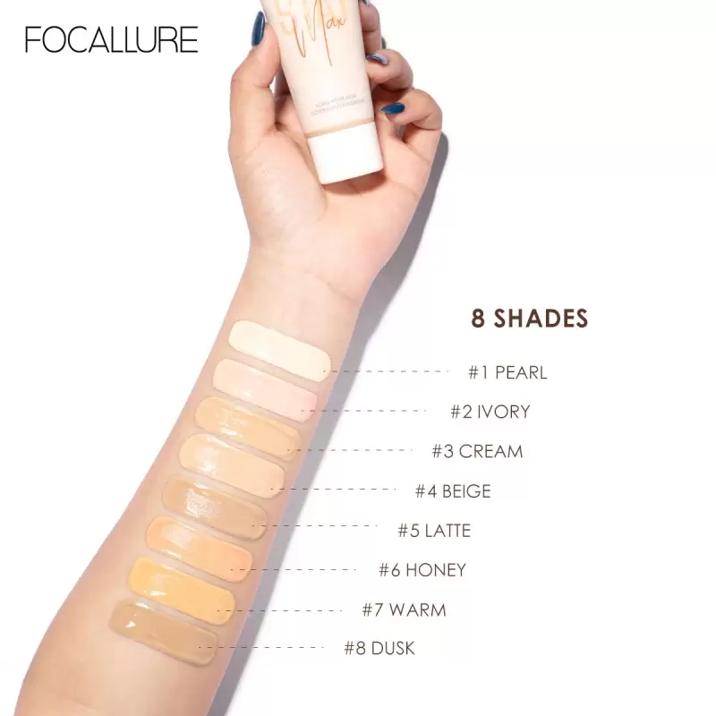 focallure stay max foundation swatch