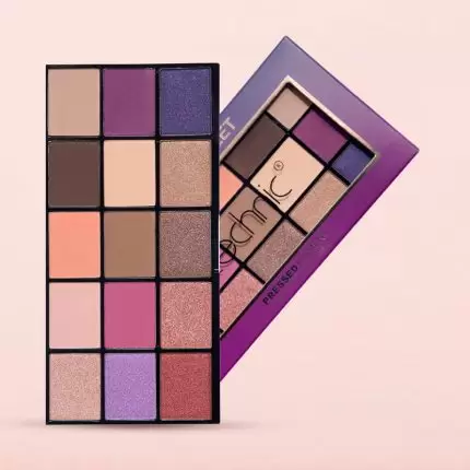 Technic Persian Violet - 15 Color Pressed Pigments Eyeshadow Palette