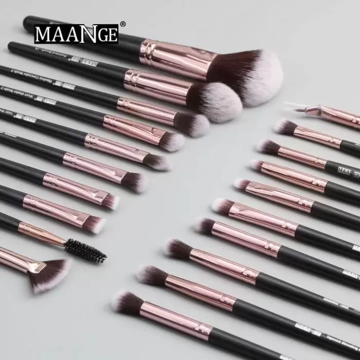 Maange Makeup Brush 20 PCS - Black Color