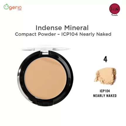J Cat Indense Mineral Compact Powder – ICP104 Nearly Naked