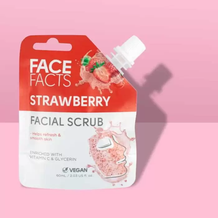 Face Facts Brightening Strawberry Facial Jelly Scrub 60ml