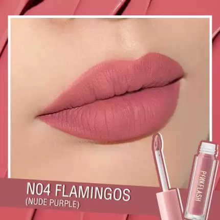 Pink Flash Melting Matte Waterproof Lipstick - N04