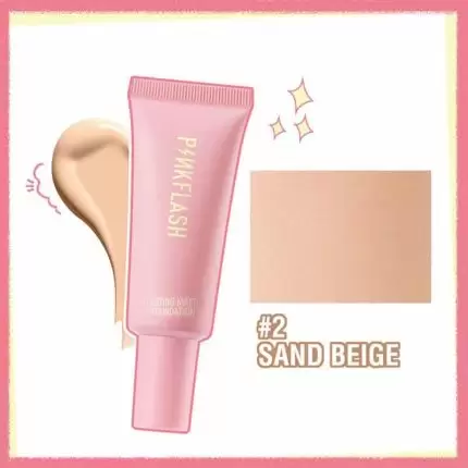 Pink Flash Long Lasting Matte Foundation Vanilla - Sand Beige