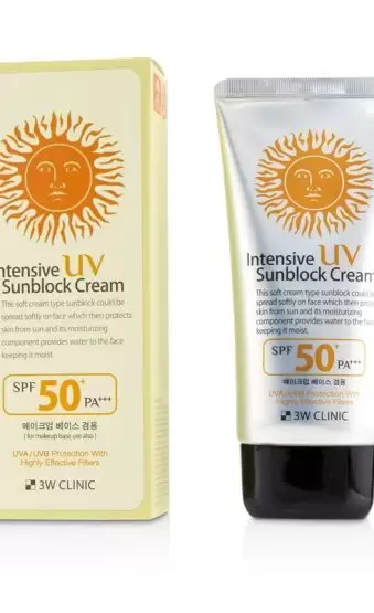 3W Clinic UV Sunblock Cream SPF 50+PA+++ - 70ml