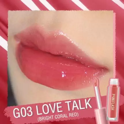 Pink Flash Lip Gloss L02 - G03 Love Talk