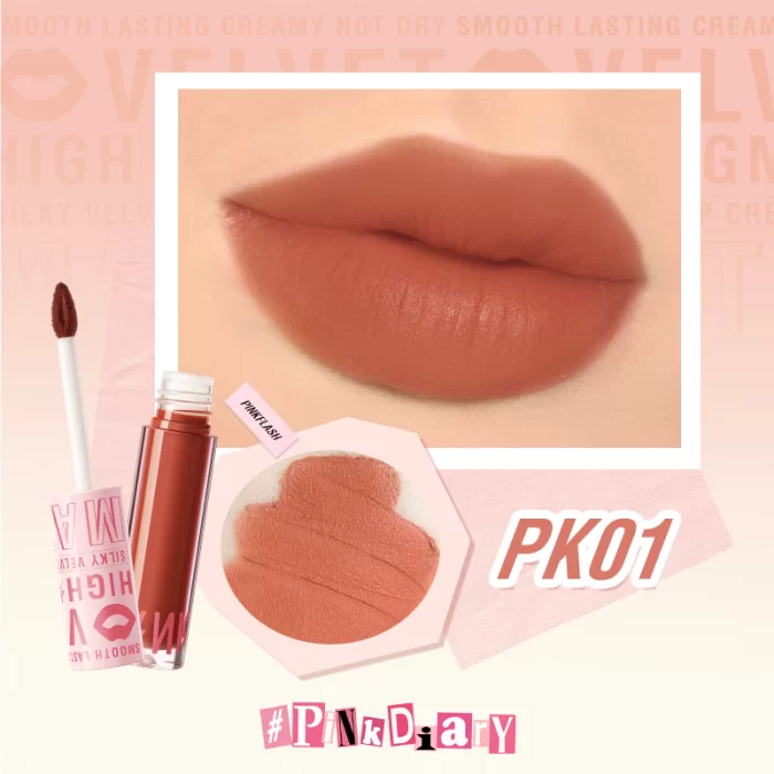 Pink Flash Silky Velvet Lip Cream L04 - PK01