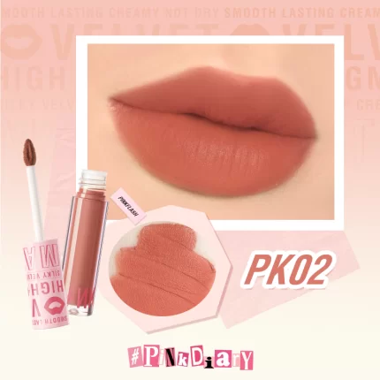 Pink Flash Silky Velvet Lip Cream L04 - PK02