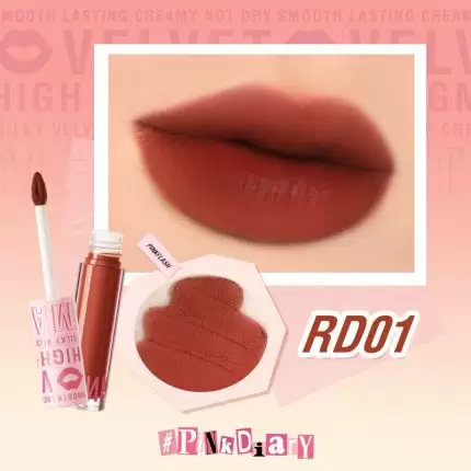 Pink Flash Silky Velvet Lip Cream L04 - RD01