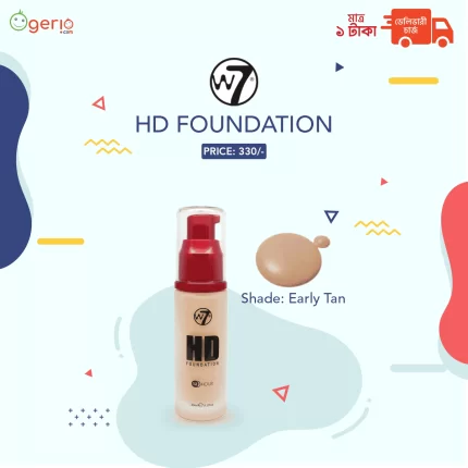 W7 HD Foundation 12 Hours - Early Tan