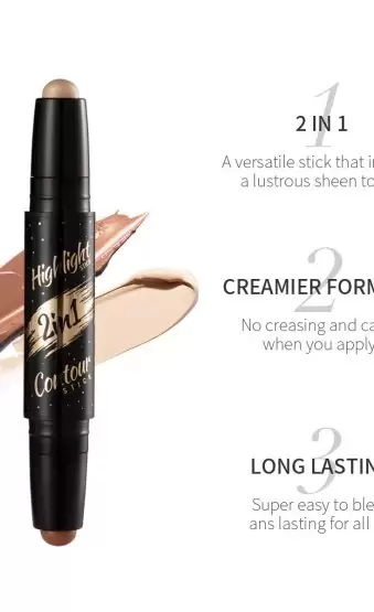 menow 2 in 1 highlighter and contour stick