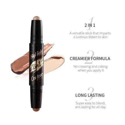 menow 2 in 1 highlighter and contour stick