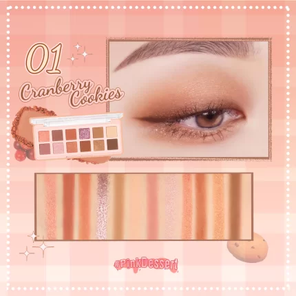 Pink Flash Pro Touch Eyeshadow Palette E15 - 01 Cranberry Cooks