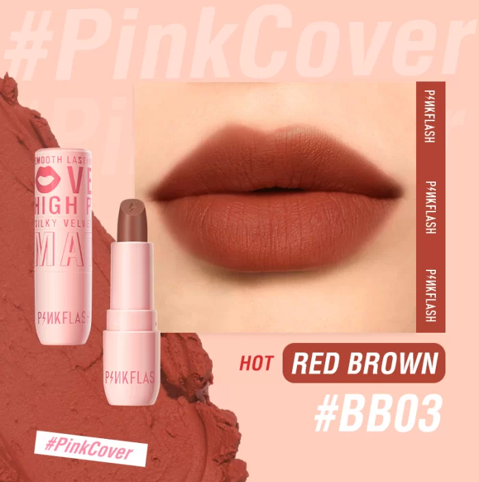 Pink Flash Silky Velvet Matte Lipstick L05 - BB03