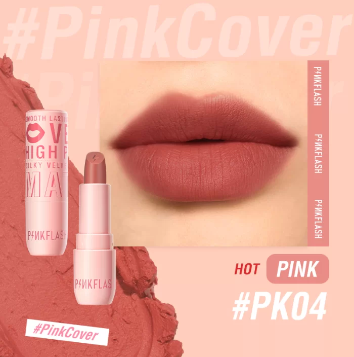 Pink Flash Silky Velvet Matte Lipstick L05 - Pk04