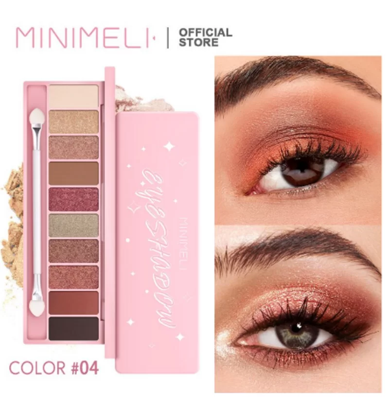 Minimeli Matte & Shimmer Eyeshadow Palette 10 Colors