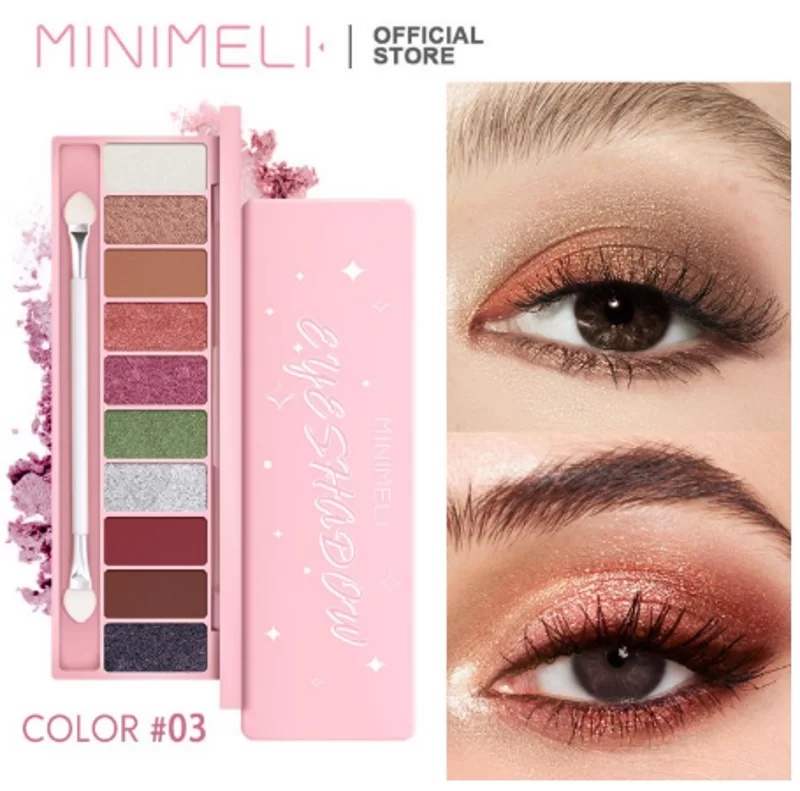 Minimeli Matte & Shimmer Eyeshadow Palette 10 Colors - 03