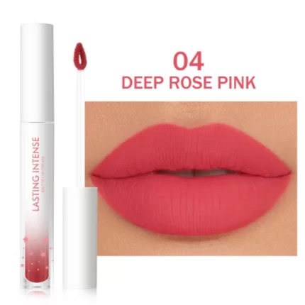 MINIMELI Matte Liquid Lipstick Waterproof - 04 Deep Rose Pink