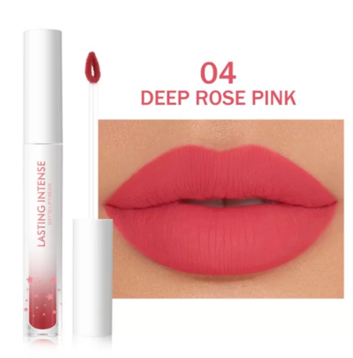 MINIMELI Matte Liquid Lipstick Waterproof - 04 Deep Rose Pink