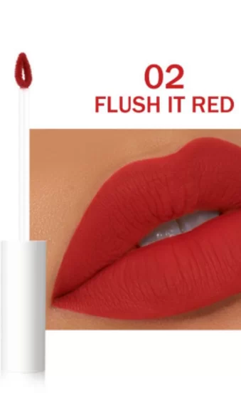 MINIMELI Matte Liquid Lipstick Waterproof - 02 Flush IT Red