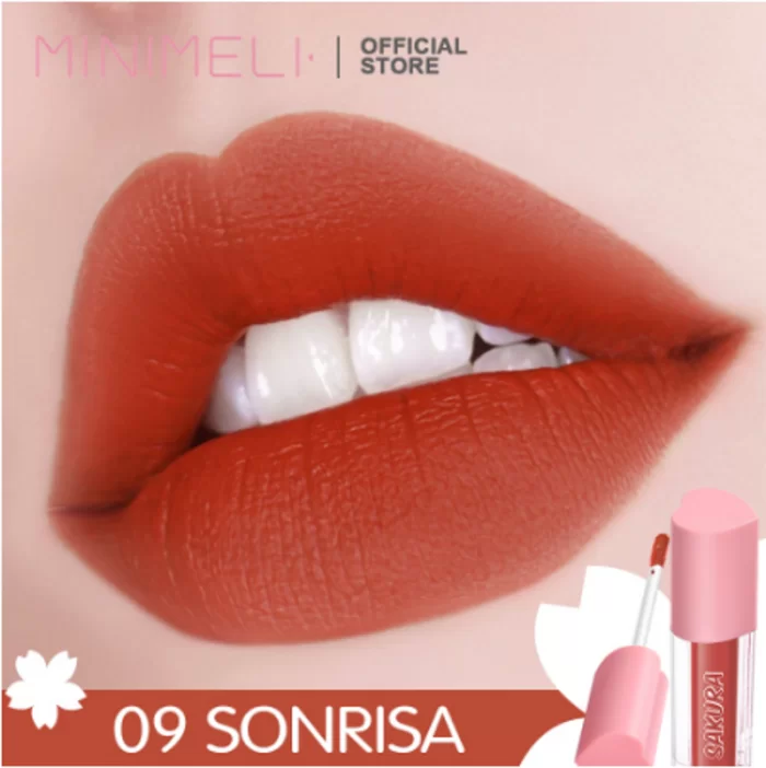 MINIMELI Sakura Waterproof Matte Liquid Lipstick - 09 Sonrisa