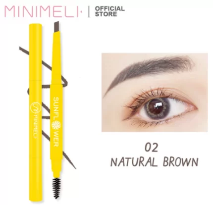MINIMELI Waterproof Eyebrow Pencil - 02 Natural Brown