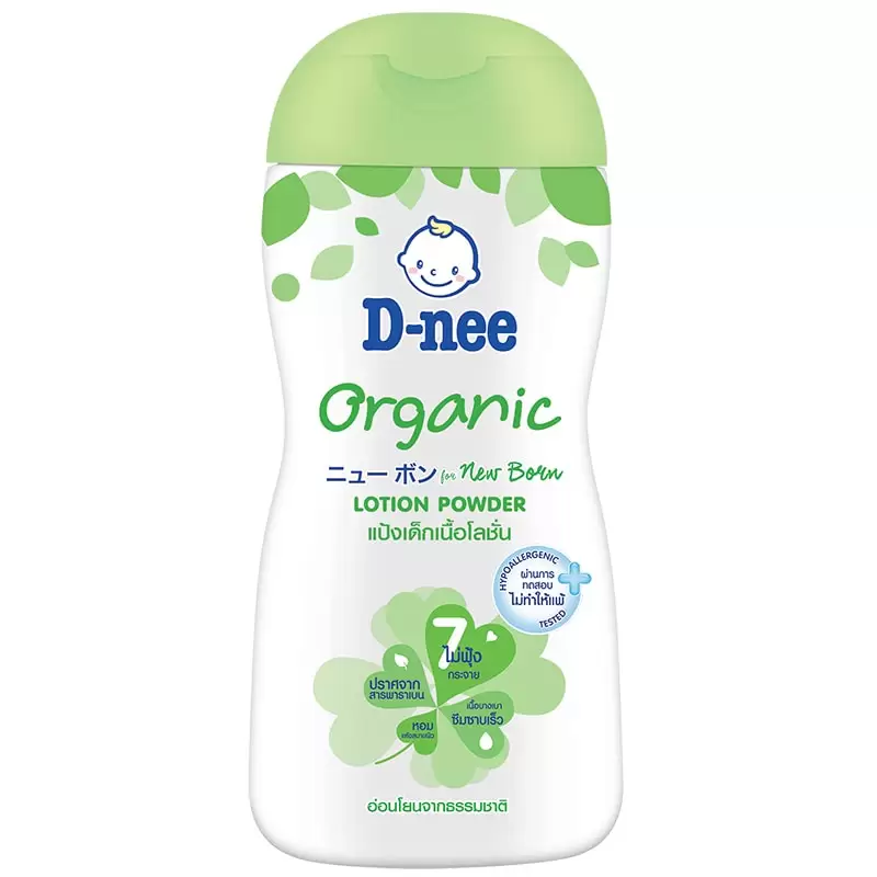 D Nee Organic for New Born Lotion Powder 180 ml