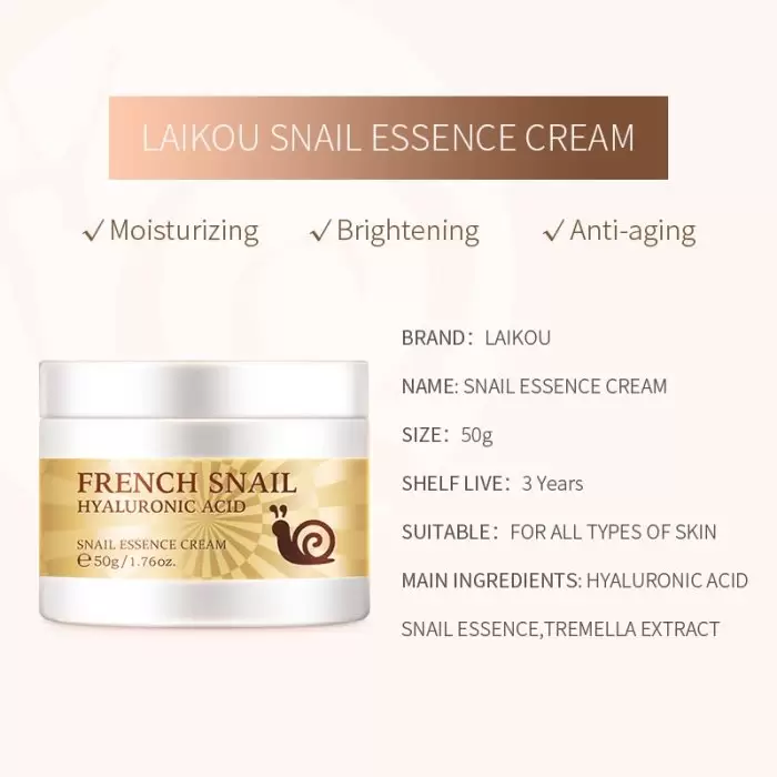 Laikou Snail Essence Cream 50