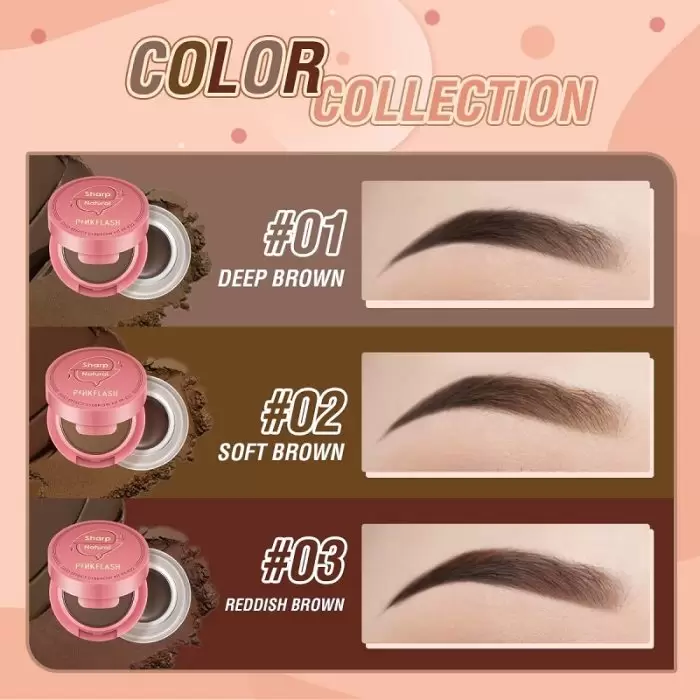 Pinkflash Duo Effect Eyebrow Pomade E22 Shade 01 Clneufd8