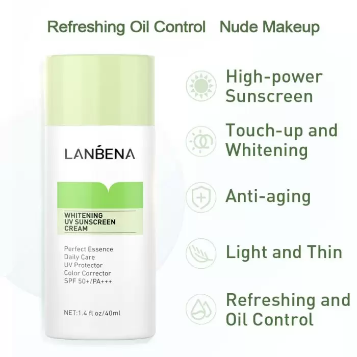 Lanbena Green Whitening Uv Sunscreen Cream Spf50+