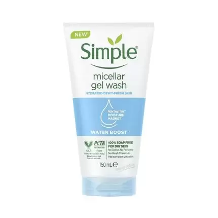 Simple Water Boost Micellar Facial Gel Wash 150ml