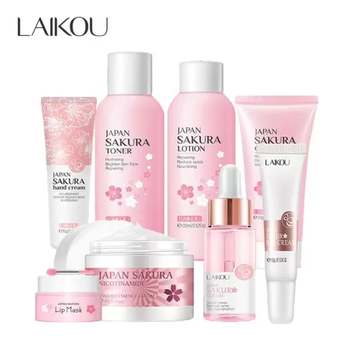 Laikou Sakura Skin Care Set - 8 Pcs