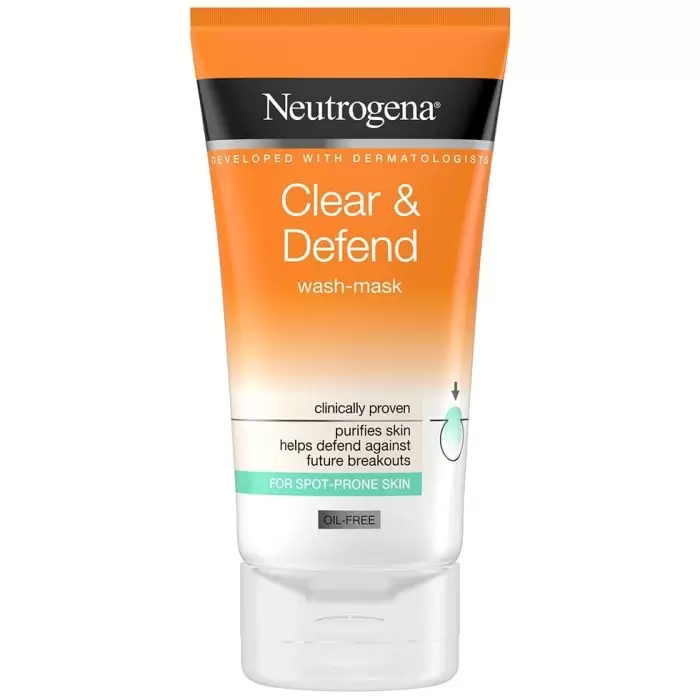 Neutrogena Clear &Amp;Amp; Defend 2 In 1 Wash-Mask - 150Ml
