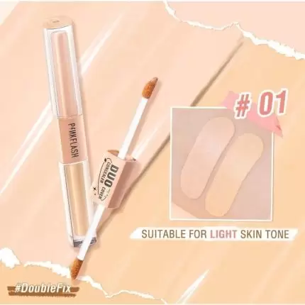 PINK FLASH Duo Cover Concealer 2 in 1 F18 01
