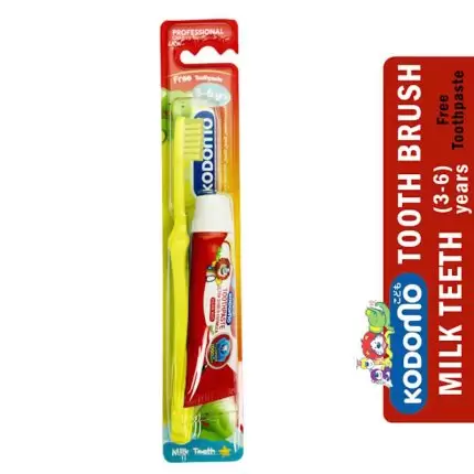 Kodomo Baby Toothbrush With Toothpaste - 3-6 Years