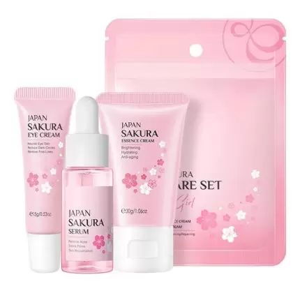 Laikou Japan Sakura Skincare Set - 3Pcs
