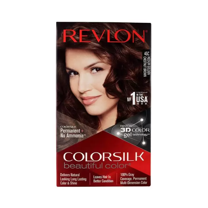 Revlon Hair Color Colorsilk Medium Golden Chestnut Brown 4Gc