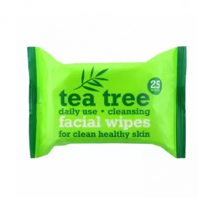 Xpel Tea Tree Facial Cleansing Wipes - 25wipes